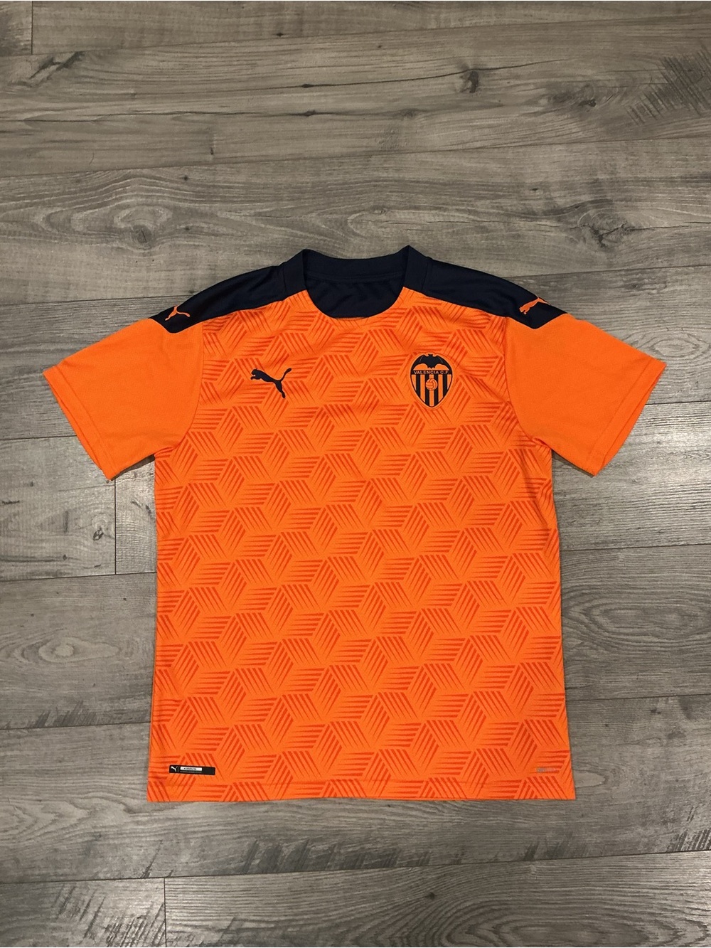 Puma Valencia FC 2020-21 Away Orange and Black Jersey